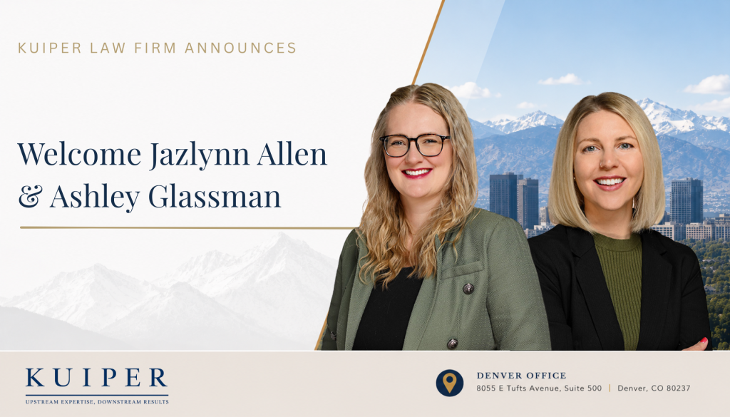 Kuiper Law Firm Adds Two Partners in Denver Office